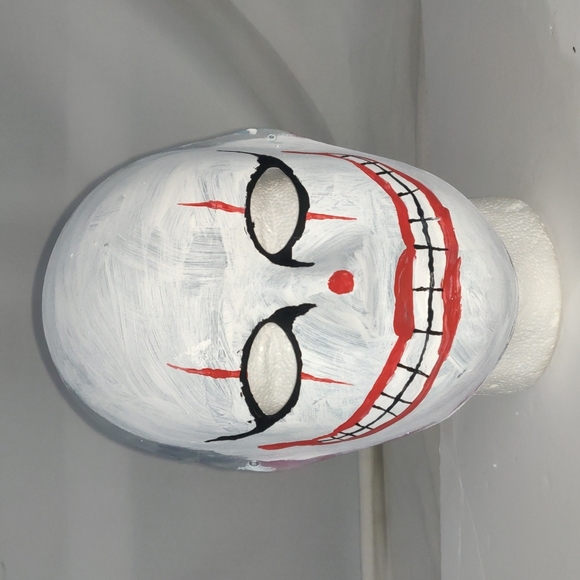 Hand painted OOAK creepy clown mask - Picture 1 of 2